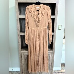 {Doen} Faye Ruffle Maxi Dress, Size S